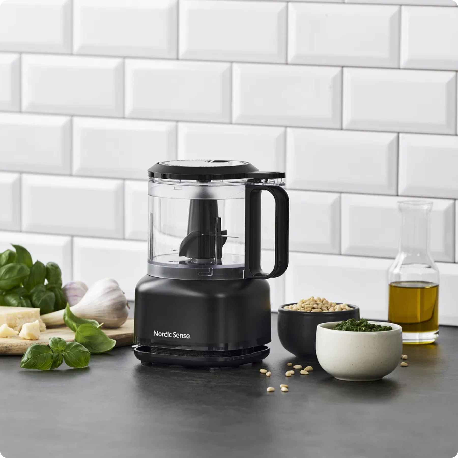 Nordic Sense Minihakker 0,5 L, 250 watt i sort